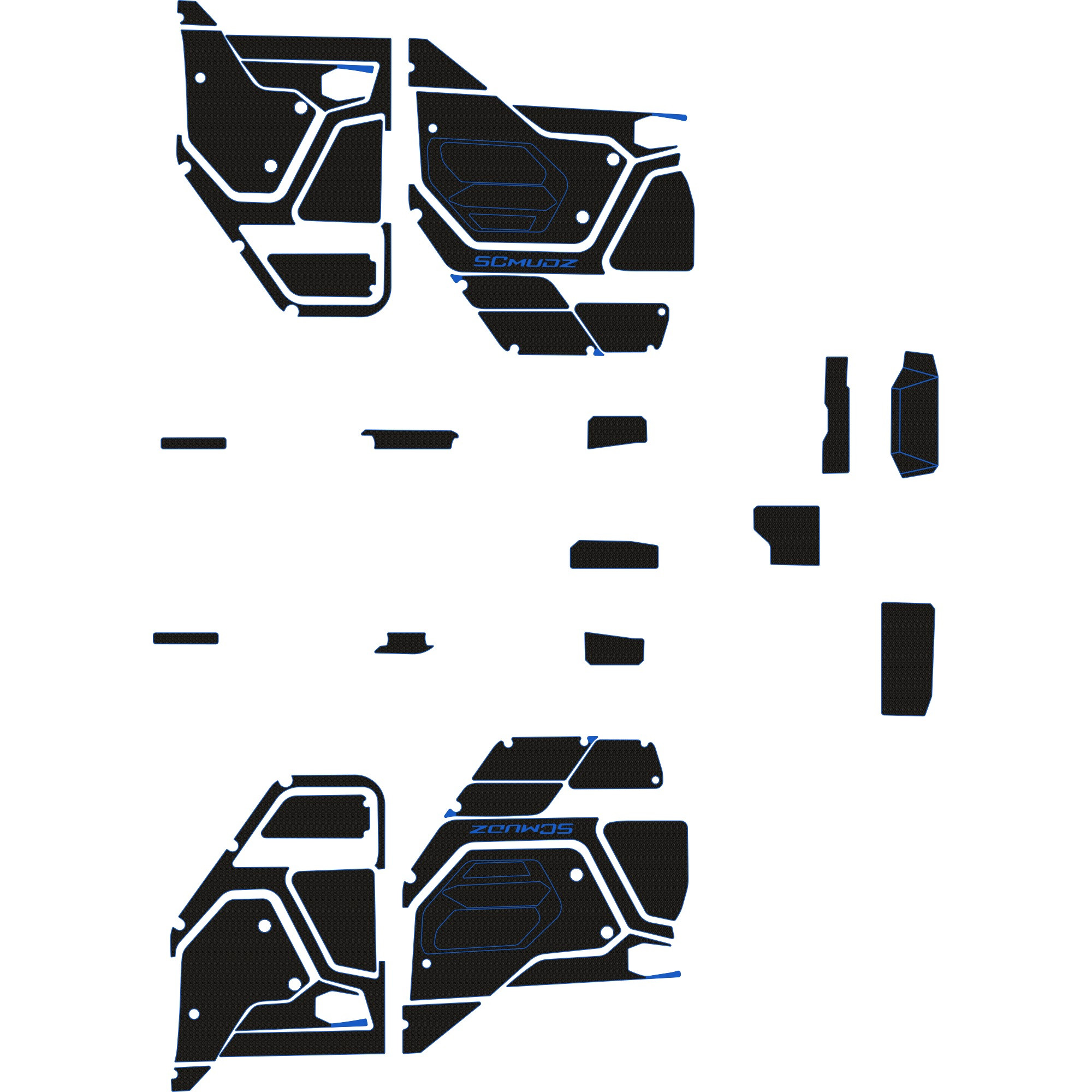 Polaris Xpedition - 4 Seat Door Liners & Dash Kit - OEM