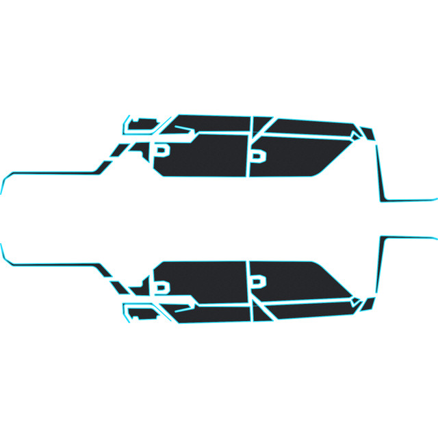 Polaris Ranger 1500 - 4 Seat Exterior Door Kit - OEM