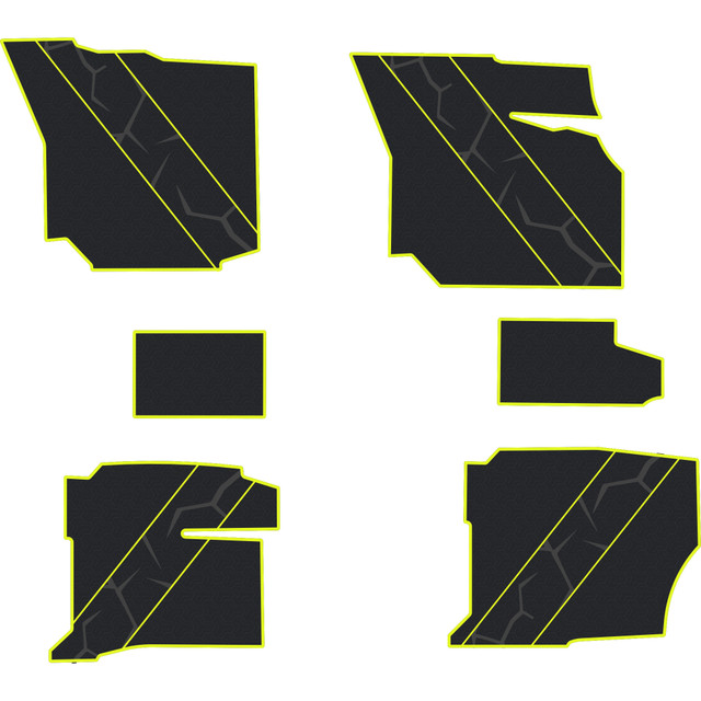 Polaris Ranger 1500 - 4 Seat Floor Mats w/ UTV Stereo Subs - OEM