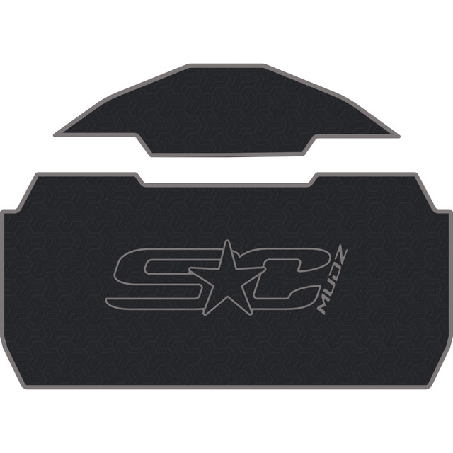 2023–2026 Kawasaki Teryx KRX4 1000 - 4 Seat Bed Mat without Factory Sub Box - OEM - Black Over Storm Gray, 8mm HD Tetrapod
