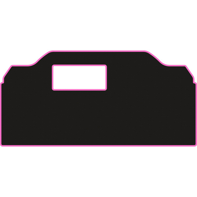 Icon i40X Golf Cart Floor Mat - Black Over Paradise Pink, 6mm Embossed