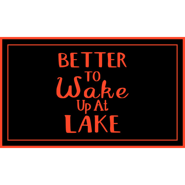 Better To Wake Up At Lake Dock Mat Better To Wake Up At Lake Dock Mat