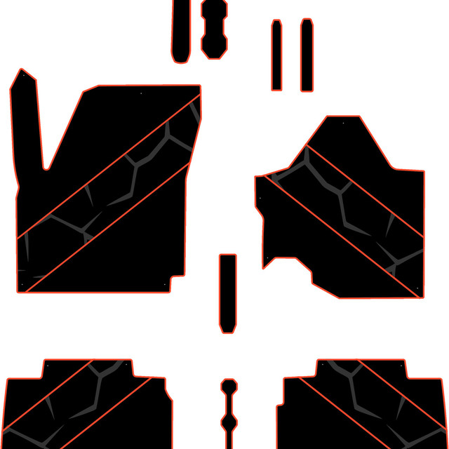 2024-2025 Can-Am Maverick R - 4 Seat Floor Mats - OEM 2024-2025 Can-Am Maverick R - 4 Seat Floor Mats - OEM
