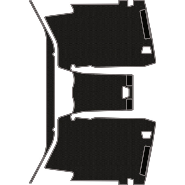 2023-2025 Can-Am Maverick R - 2 Seat Headliner - OEM - Black Over Storm Gray, 6mm Embossed
