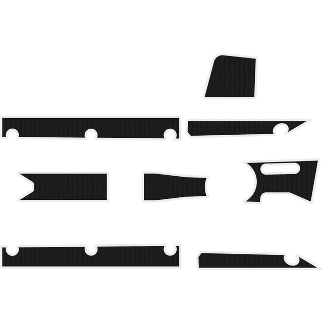 2018 Arctic Cat Wildcat XX - 2 Seat Accessory Kit - OEM - Black Over White, 6mm Embossed