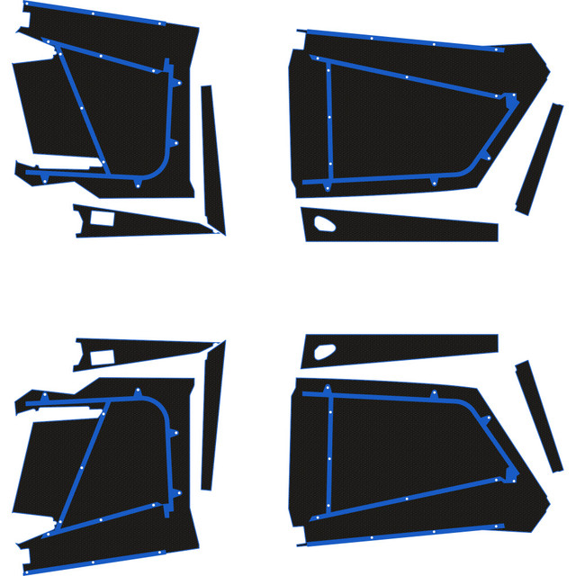 Polaris RZR Pro R - 4 Seat Door Liners - Moto Armor Full Coverage