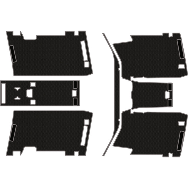 2024-2025 Can-Am Maverick R - 4 Seat Headliner - OEM - Black Over Storm Gray, 6mm Embossed