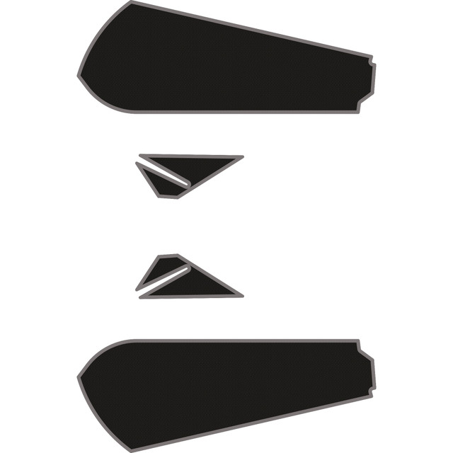 Can-Am Maverick X3 - 2 Seat Door Liners - OEM - Black Over Storm Gray, 6mm Embossed