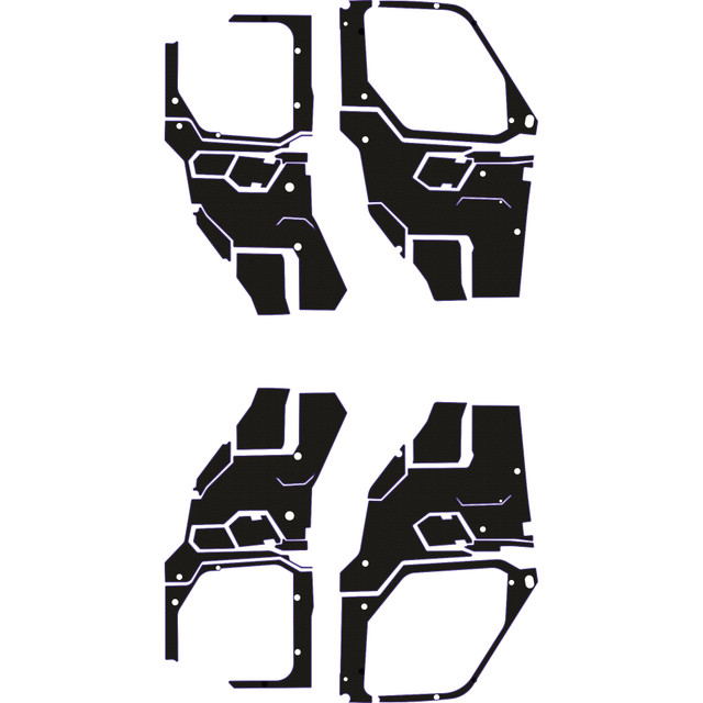 Polaris Ranger XP 1000 - 4 Seat Interior Door Liners - OEM