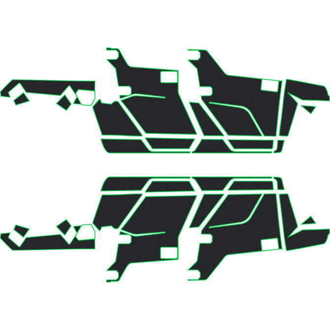 Polaris Ranger XP 1000 - 4 Seat Exterior Door Kit - OEM