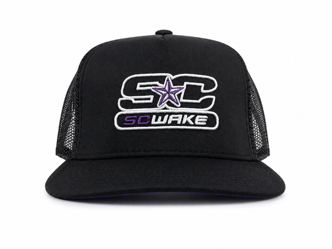 SC Wake Snapback Black & Purple Stealth Hat