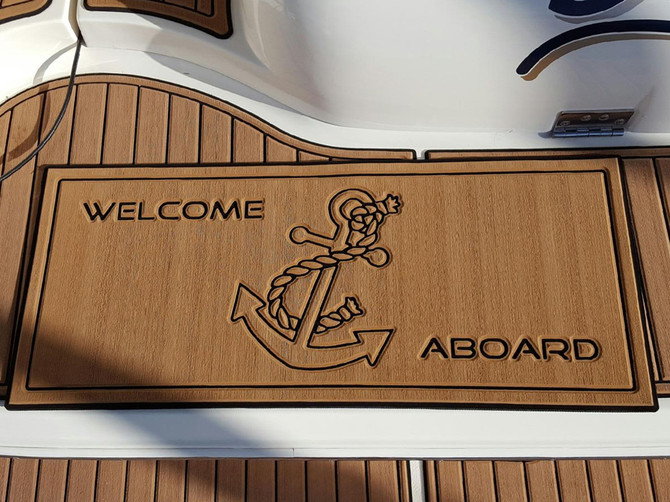 Welcome Aboard Dock Mat