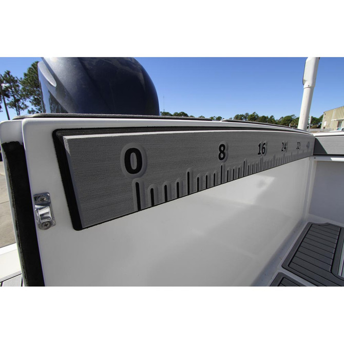 Adhesive 36" SeaDek Fish Measuring Ruler on a Boat