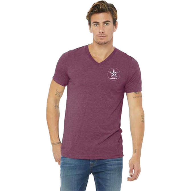 SC Wake UniSex Triblend Short Sleeve V-Neck Tee