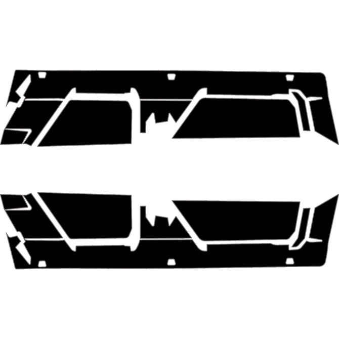 Polaris Xpedition - 4 Seat Exterior Lower Body Armor Kit - OEM