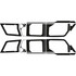 Polaris Xpedition - 4 Seat Exterior Window Armor Kit - OEM