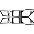 Polaris Xpedition - 4 Seat Exterior Upper Body Window Armor Kit - OEM