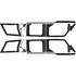 Polaris Xpedition - 4 Seat Exterior Upper Body Window Armor Kit - OEM - All Black, 5mm HD Tetrapod
