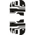 Polaris Ranger 1500 - 2 Seat Interior Door Liners - OEM - Black Over Storm Gray, 6mm Embossed