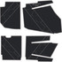 2024 Polaris RZR XP 1000 - 4 Seat Floor Mats - OEM - Black Over Storm Gray, 8mm HD Tetrapod
