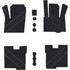 2022-2026 Polaris RZR Pro Series - 4 Seat Floor Mats - OEM - Black Over Storm Gray, 8mm HD Tetrapod