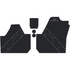 Can-Am Maverick X3 - 2 Seat Floor Mats - OEM - Black Over Storm Gray, 8mm HD Tetrapod