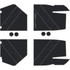 Speed UTV El Jefe - 4 Seat Floor Mats - OEM - Black Over Storm Gray, 8mm HD Tetrapod
