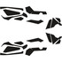 2023-2025 Can-Am Maverick R - 2 Seat Door Liners & Dash Kit - OEM - Black Over Storm Gray, 6mm Embossed