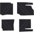 Polaris General - 4 Seat Floor Mats - OEM - Black Over Storm Gray, 8mm HD Tetrapod