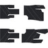 Can-Am Commander - 4 Seat Floor Mats - OEM - Black Over Storm Gray, 8mm HD Tetrapod