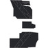 Polaris Ranger 1500 - 2 Seat Floor Mats - OEM - Black Over Storm Gray, 8mm HD Tetrapod
