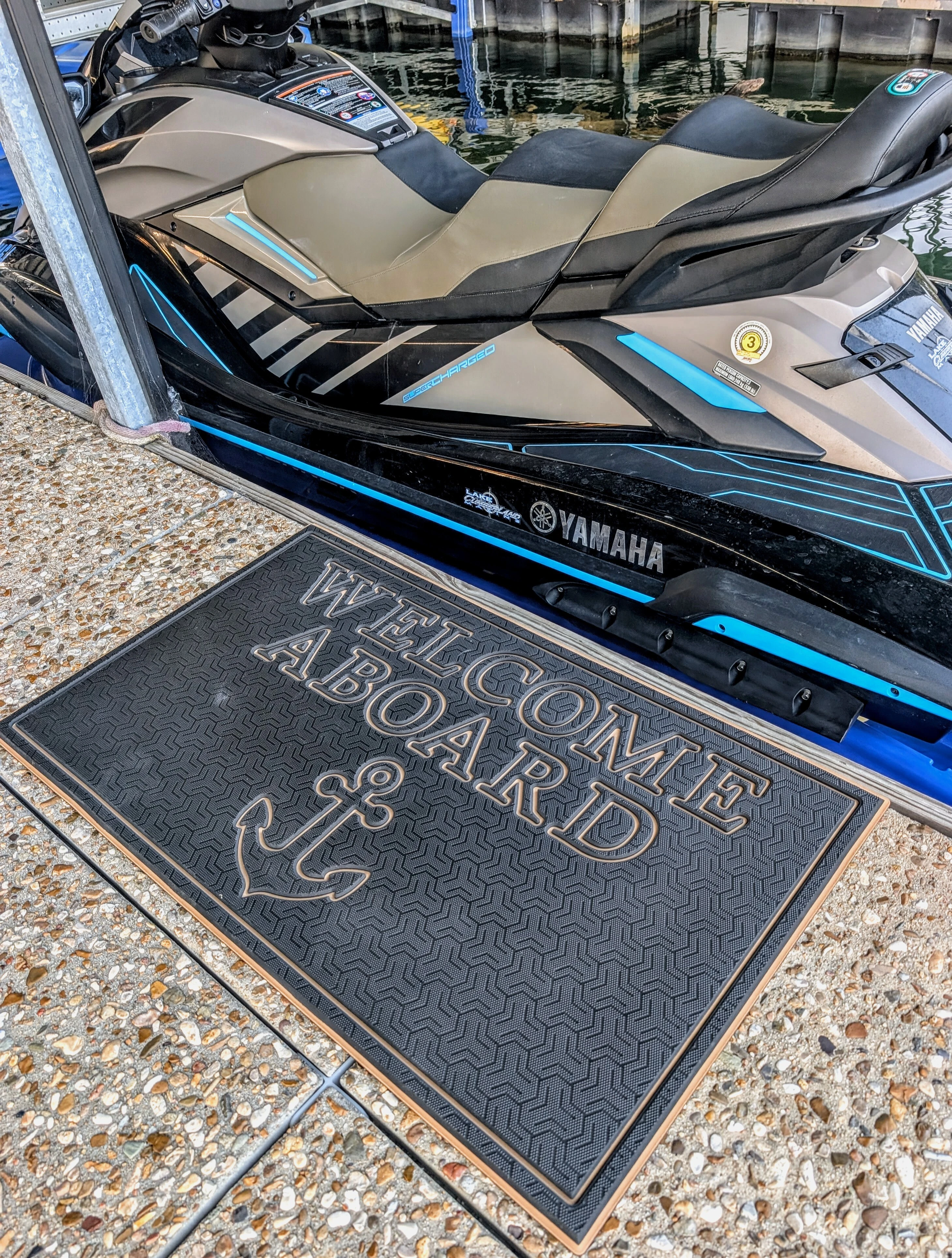 SC Wake branded SeaDek dock mat