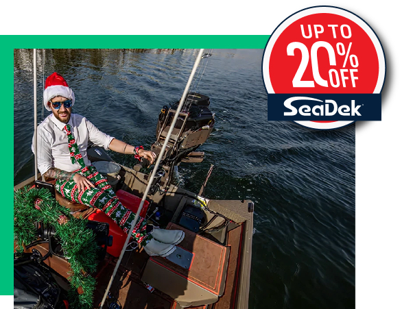 Up to 20% off with man on boat