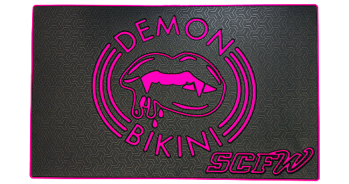 Demon Bikini custom dock mat