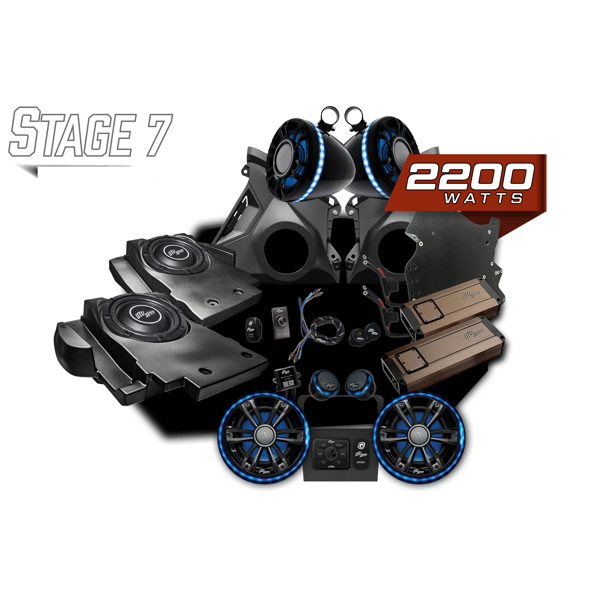 Can-Am® Maverick R Elite Series Stage 7 Stereo Kit | UTVS-R-S7-E