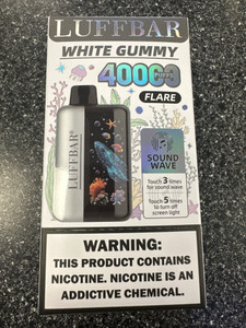 White Gummy 40,000 Disposable