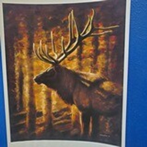 Elk - Acrylic - 7 x 5 Elk - Acrylic - 7 x 5