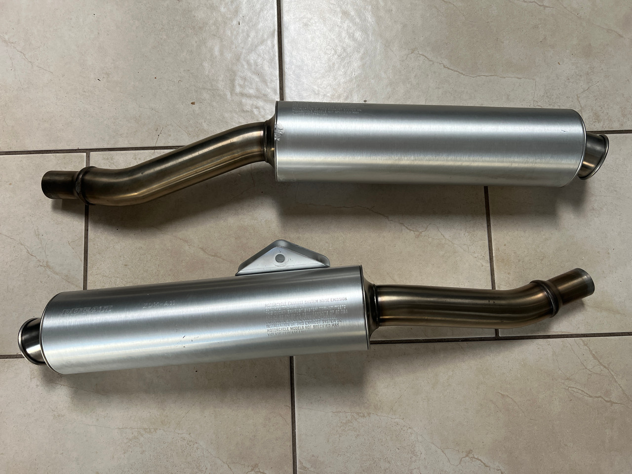 Ducati 888 SPO OEM RH & LH Exhaust Silencer