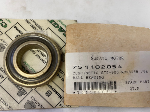 Ducati 900 Monster & ST2 (98) NOS Ball Bearing, #751102054