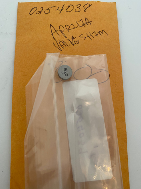 Aprilia NOS Valve Shim, #0254038