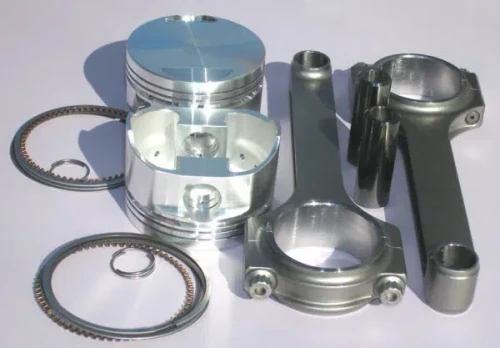 Norton Commando 81 mm Wiseco Pistons w Long Carrillo Rods