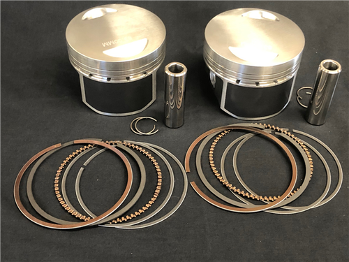 Norton Commando 1000cc Forged Pistons (Pair) - TGA/Molnar Precision