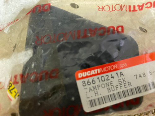 Ducati 996 Superbike & Derivatives NOS LH Seat Buffer, #86610241A