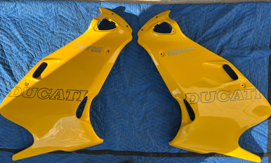 Ducati 900 SS OEM 1997 LH Dual Vented Panel in Yellow