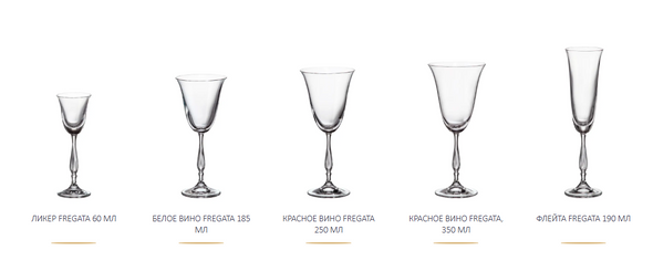Набор бокалов Fregata 350ml Bohemia
