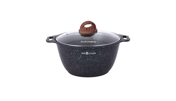 Кастрюля 3л со стекл. крышкой, АП линия "Granit Ultra Induction" (Blue) Кастрюля 3л со стекл. крышкой, АП линия "Granit Ultra Induction" (Blue)
