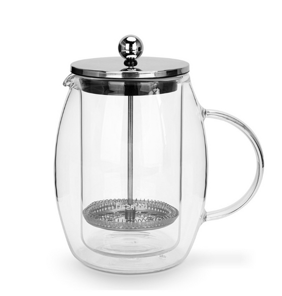 Френч-пресс с двойными стенками из стекла 600 мл Френч-пресс с двойными стенками из стекла 600 мл