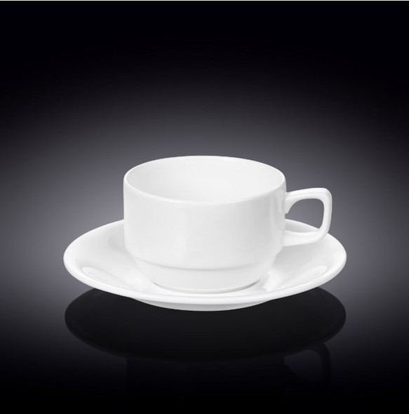 Чашка чайная и блюдце  STELLA 220 мл WL‑993008/AB