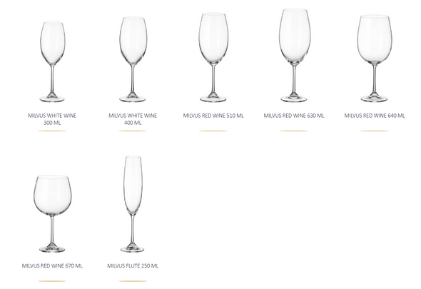 Набор фужеров  для шампанского MILVUS 250 мл 1/6