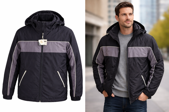 КУРТКА МУЖСКАЯ ДВОЙНАЯ GIODRANO  ТЕФЛОН - РАЗМЕР -S